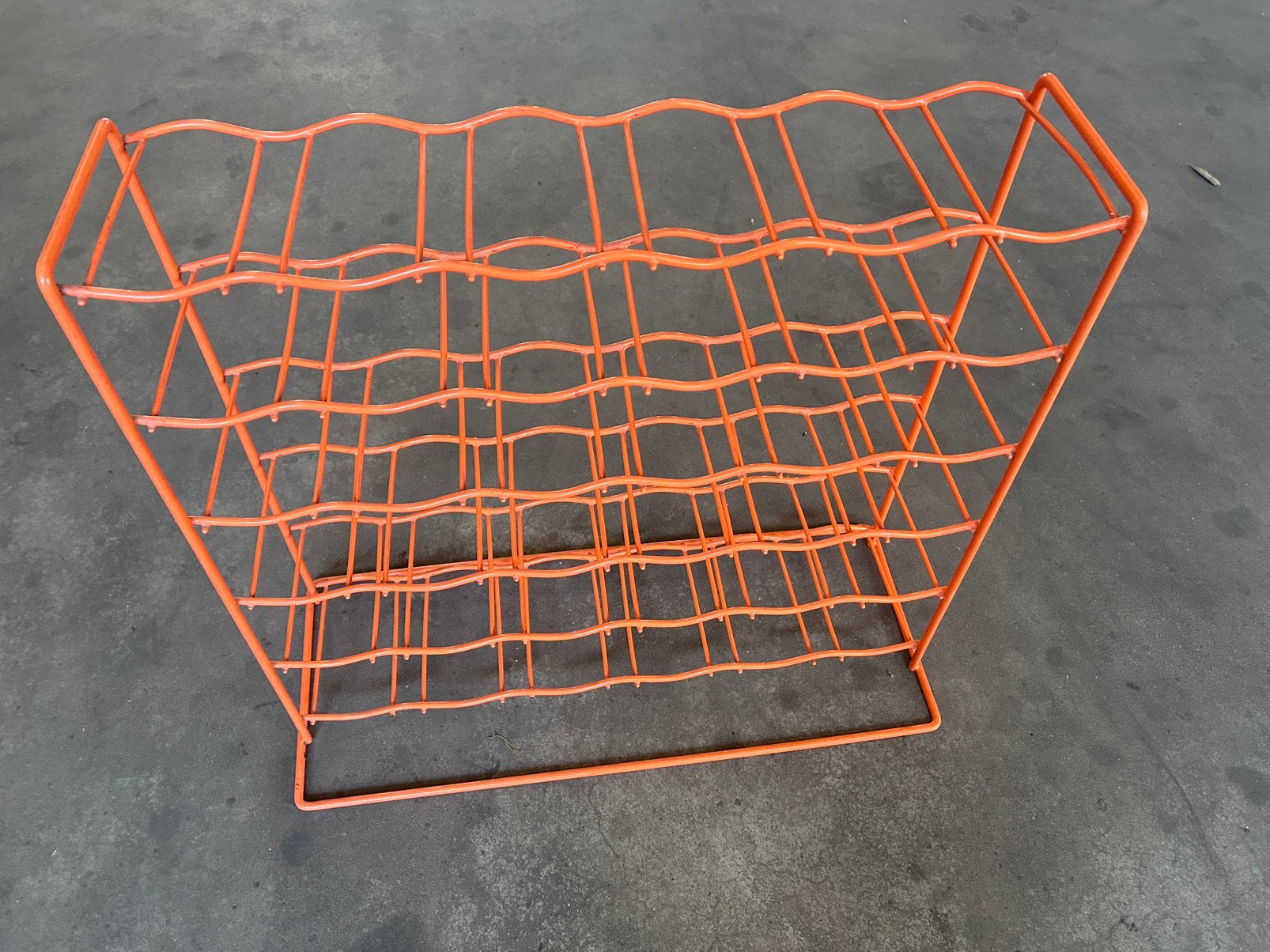Vintage tomado wijnrek oranje, Ophalen, Zo goed als nieuw, Minder dan 50 cm