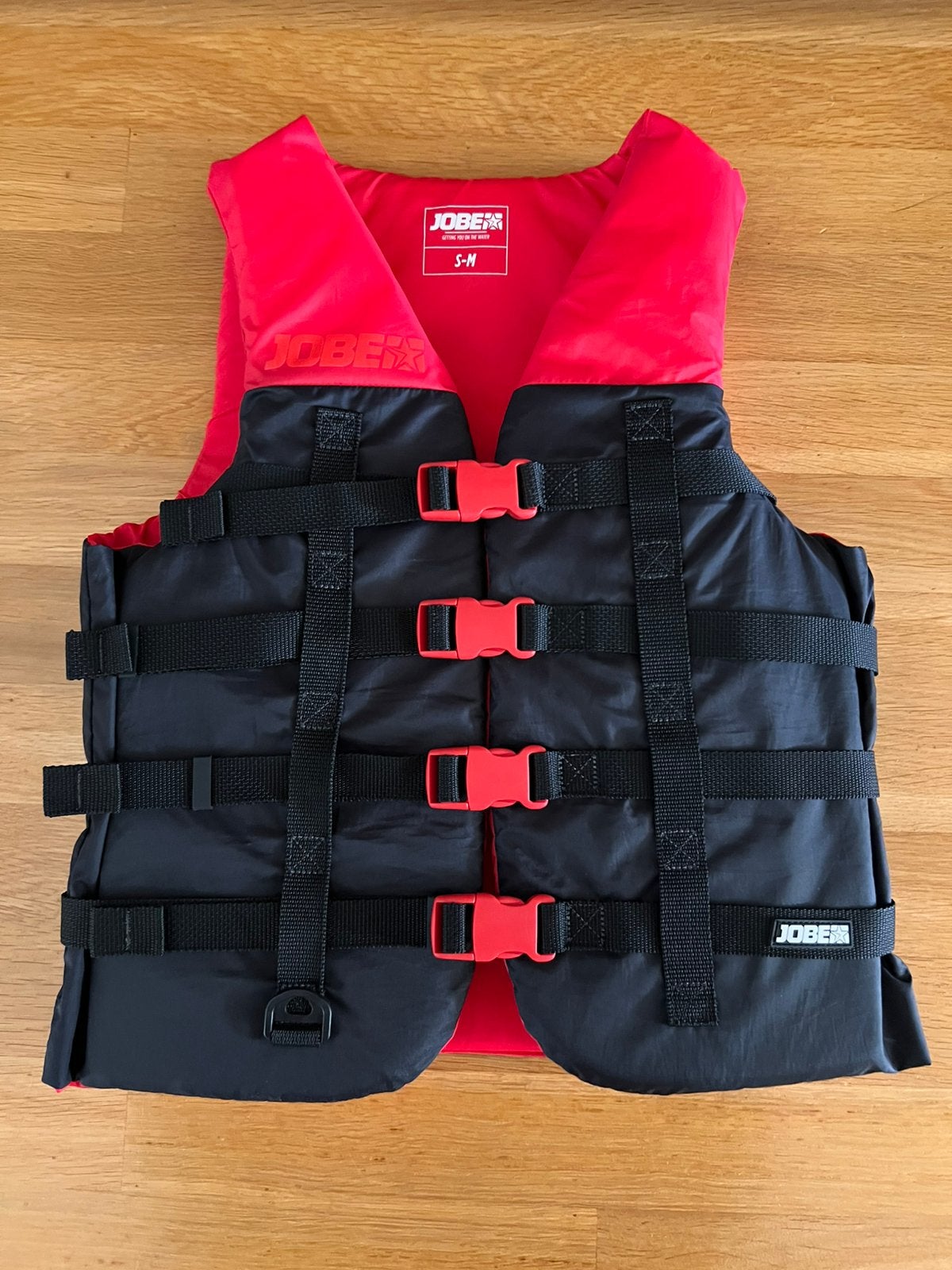 Jobe Dual zwemvest unisex rood, Watersport en Boten, Ophalen of Verzenden, Zo goed als nieuw, Dame of Heer, Reddingsvest of Zwemvest