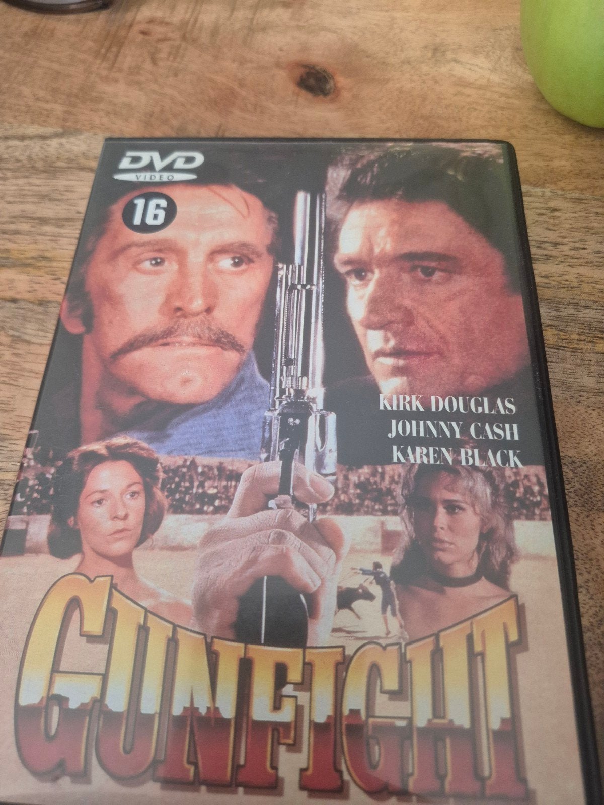 Gunfight DVD met Kirk Douglas en Johnny Cash, Vanaf 16 jaar, Ophalen of Verzenden, Gebruikt, Inclusief doosje