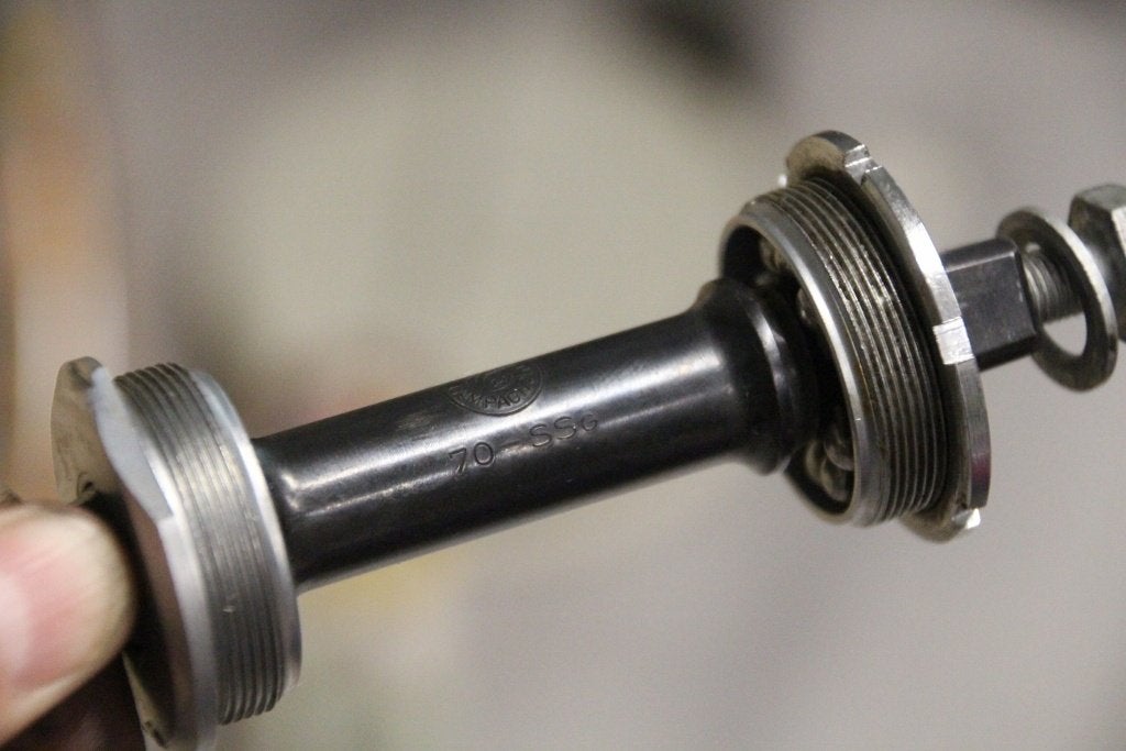 Campagnolo ITA Athena trapas / 70 -116 / vintage racefiets, Fietsen en Brommers, Fietsonderdelen, Gebruikt, "KK, Asd, Racefiets