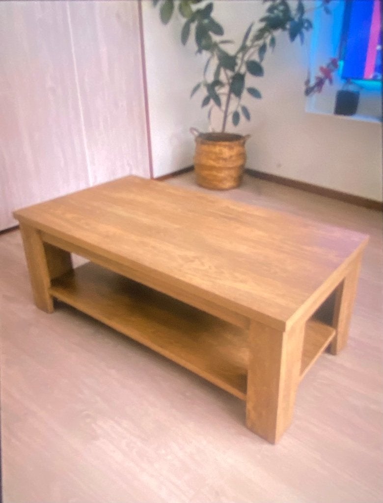 Salontafel, tv kast en wandmeubel eikenhout