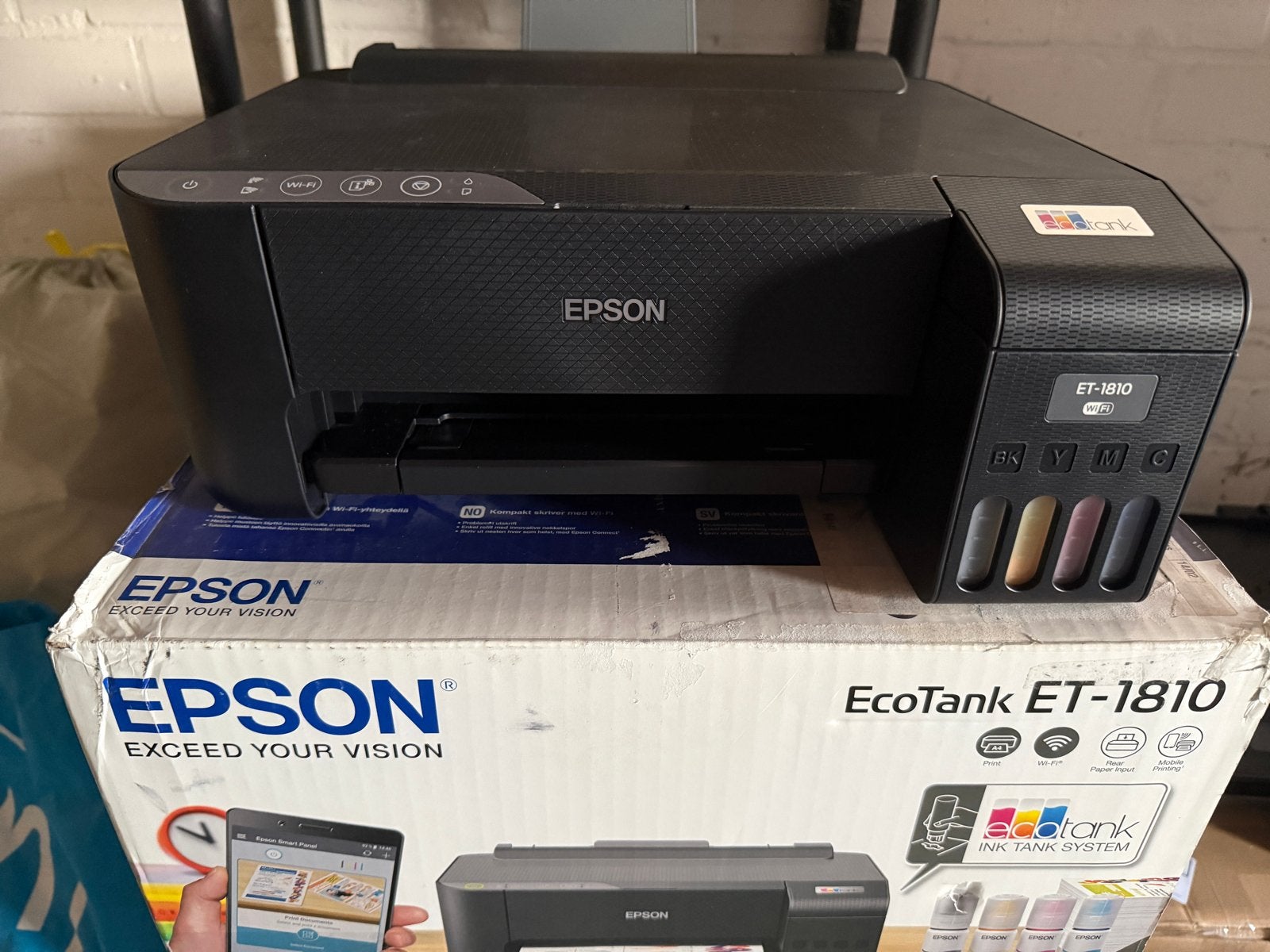 Epson EcoTank ET-1810 Sublimatie Printer - Volledig Werkend, Computers en Software, Printers, Gebruikt, Epson, Printer, Inkjetprinter