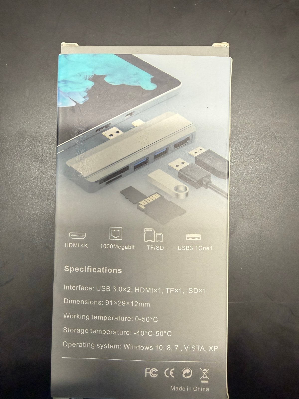 Surface Pro Multiport Adapter - USB 3.0, HDMI 4K, TF/SD, Computers en Software, Overige Computers en Software, Nieuw, Ophalen of Verzenden