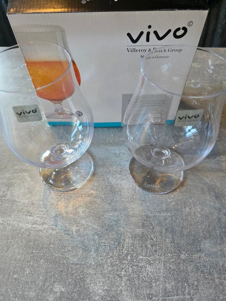 Vivo Villeroy & Boch bierglazen, 2 stuks nieuw, Onbekend, Nieuw, Ophalen of Verzenden, Onbekend