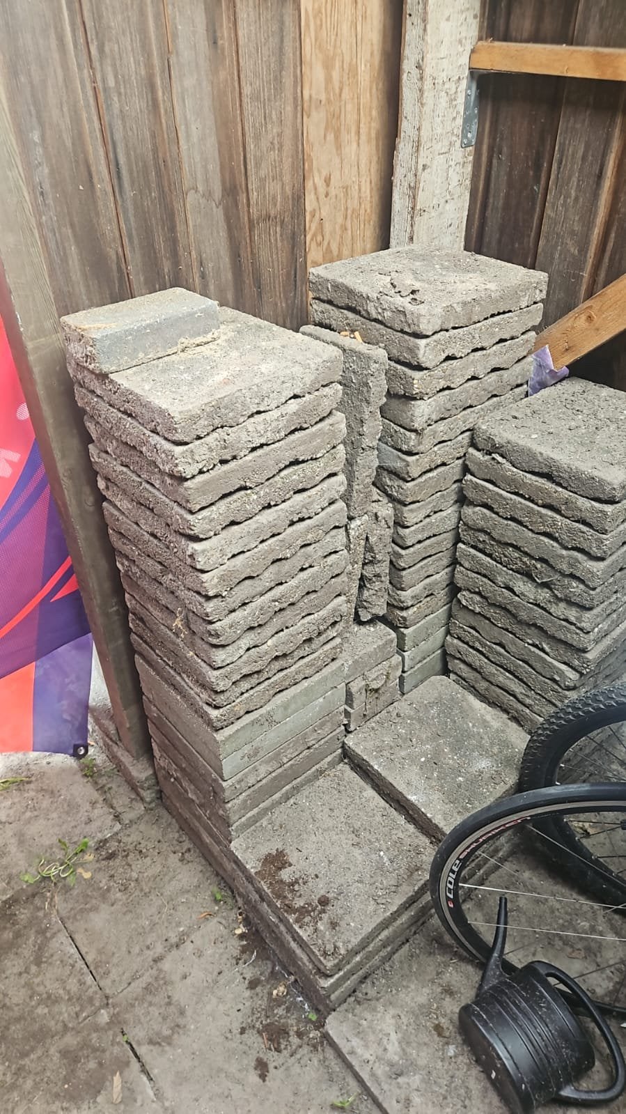 30x30 tegels, Ophalen, Zo goed als nieuw, Beton, Terrastegels