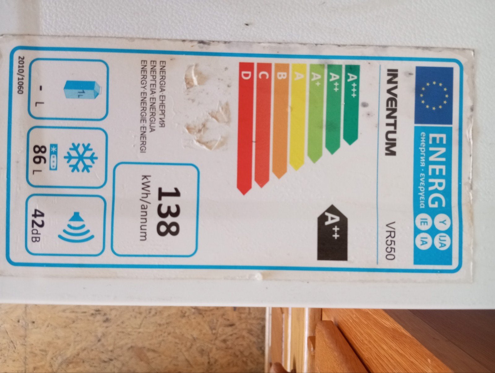 Foto 5 van Inventum Vrijstaande Vriezer VR550, Energielabel A++