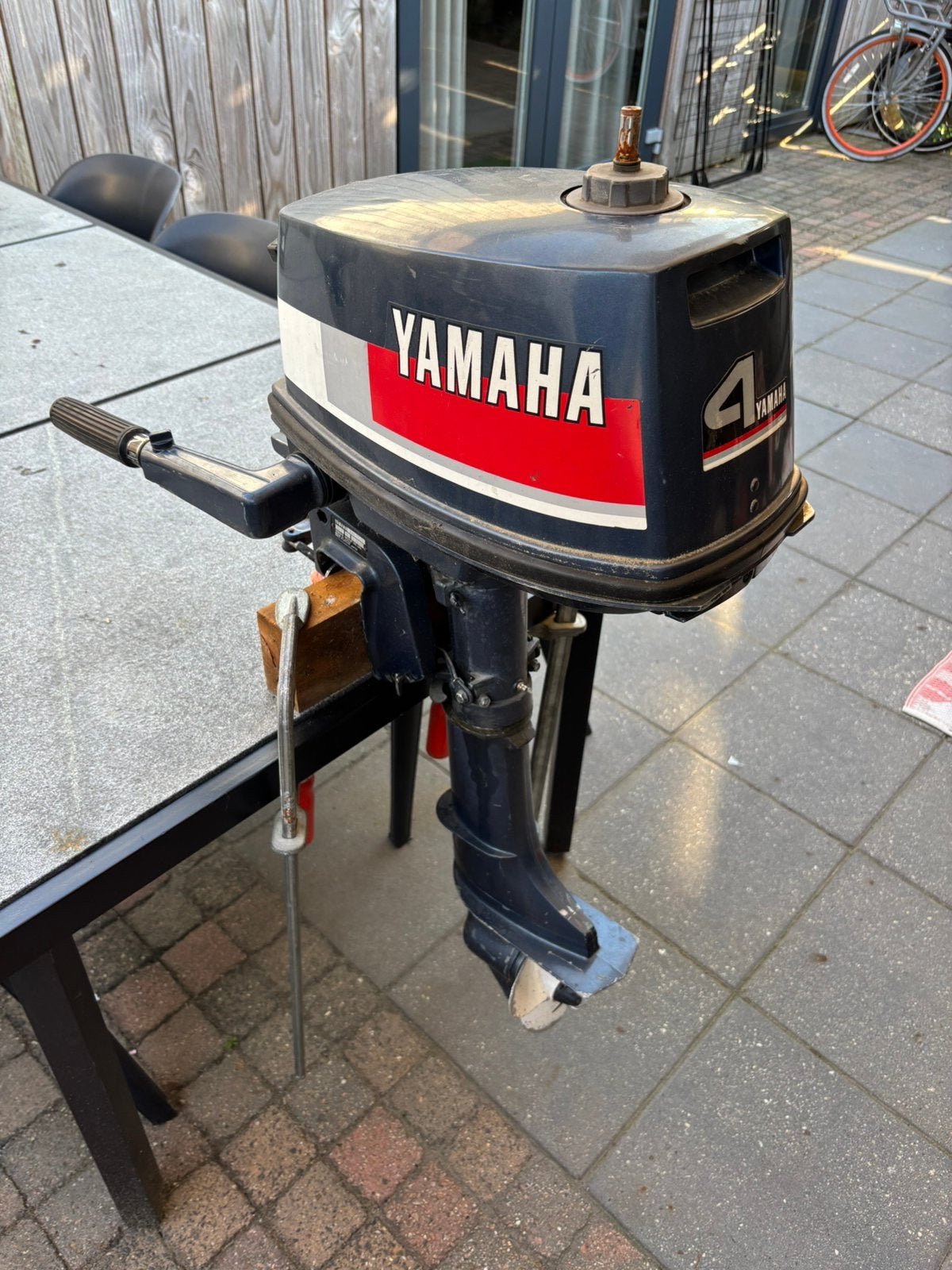 Yamaha 4pk buitenboord motor, Ophalen, Minder dan 5 pk, Zo goed als nieuw, Buitenboordmotor