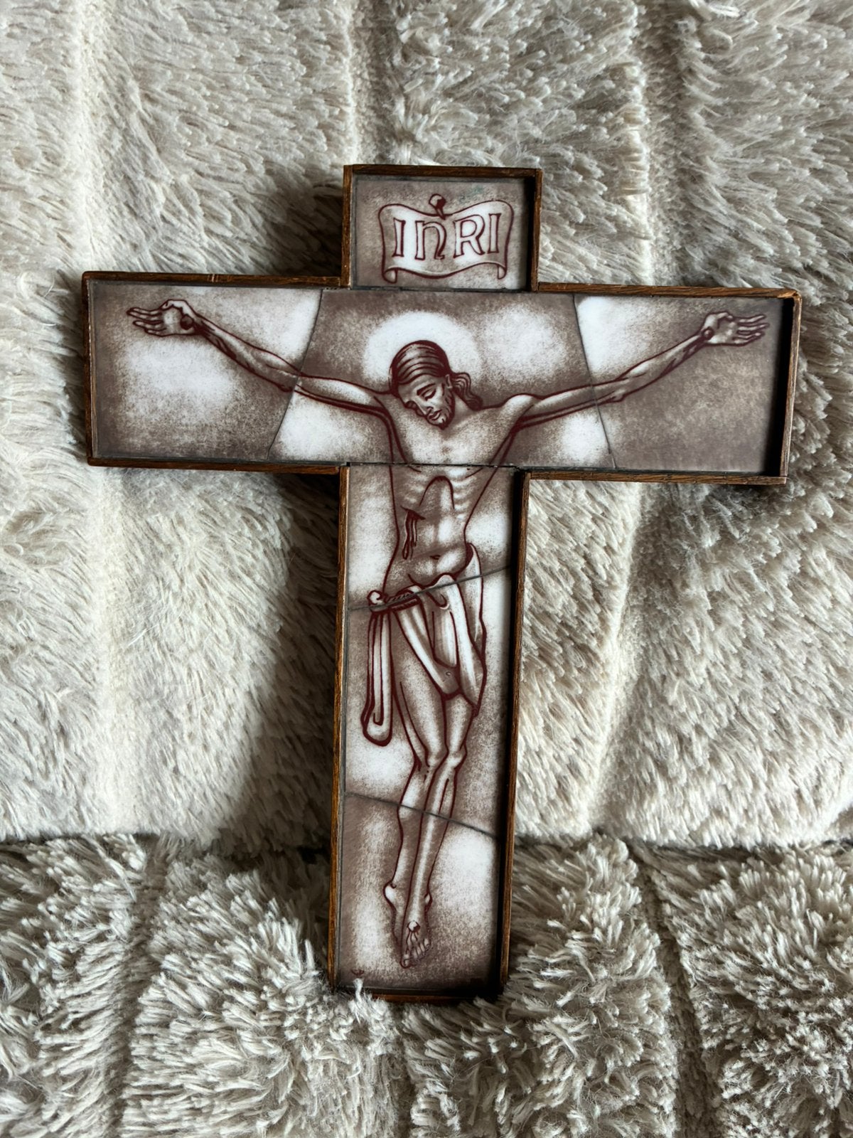 Gebroeders Van Paridon - Opaline crucifix, Ophalen of Verzenden