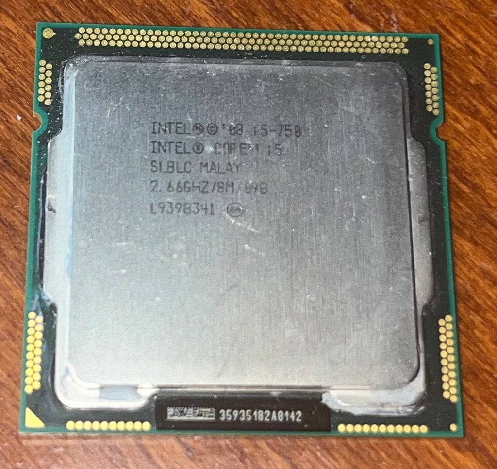 Intel Core i5-750, Computers en Software, Processors, 4-core, Zo goed als nieuw, LGA 1156, Intel Core i5