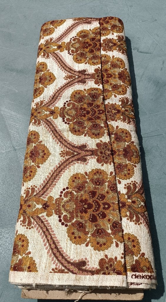 NIEUW vintage DEKOPLUS linnen stof meubel gordijn 4mtr €50,=, Meerkleurig, Ophalen of Verzenden, 30 tot 120 cm, Linnen