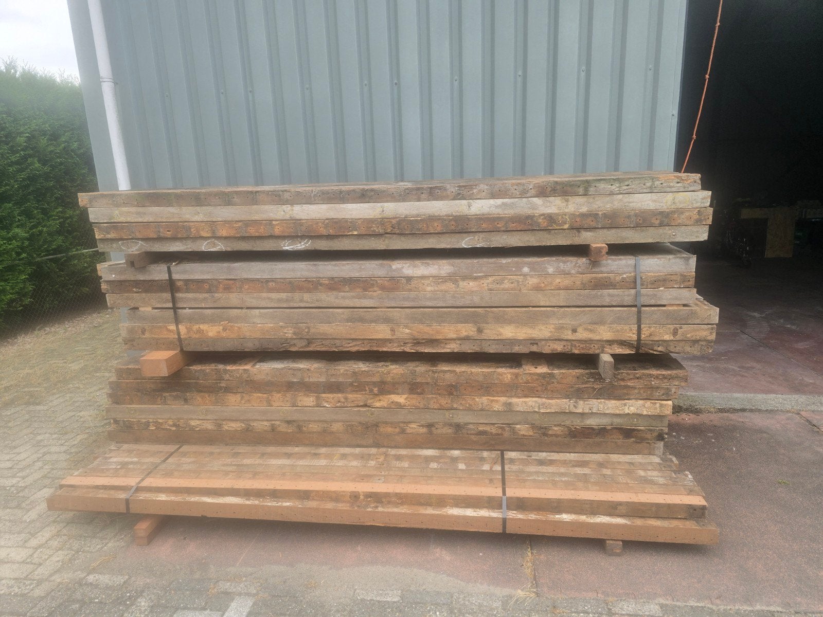 Gebruikte azobe balken, Ophalen of Verzenden, Gebruikt, 250 cm of meer, Balken