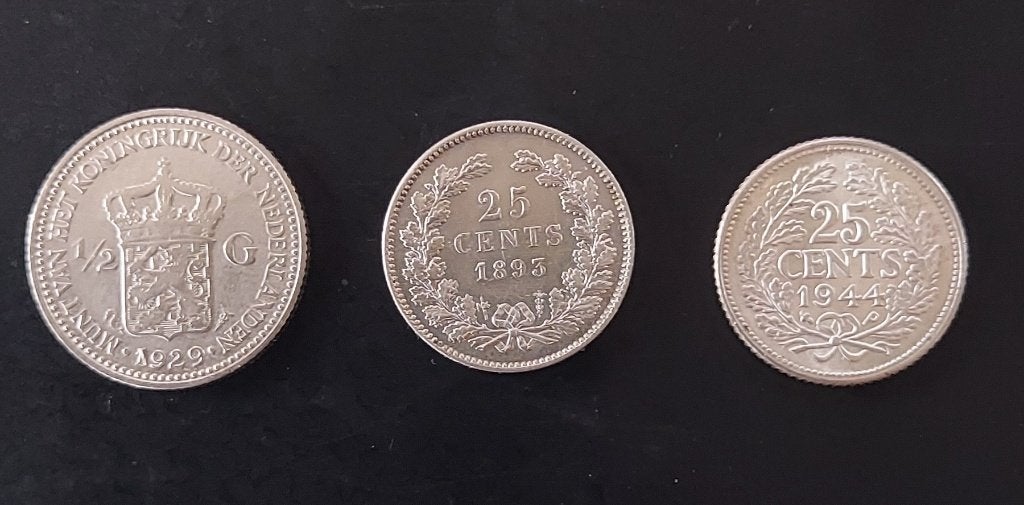 Wilhelmina, Postzegels en Munten, Munten | Nederland, ½ gulden, Zilver, Ophalen of Verzenden, Koningin Wilhelmina