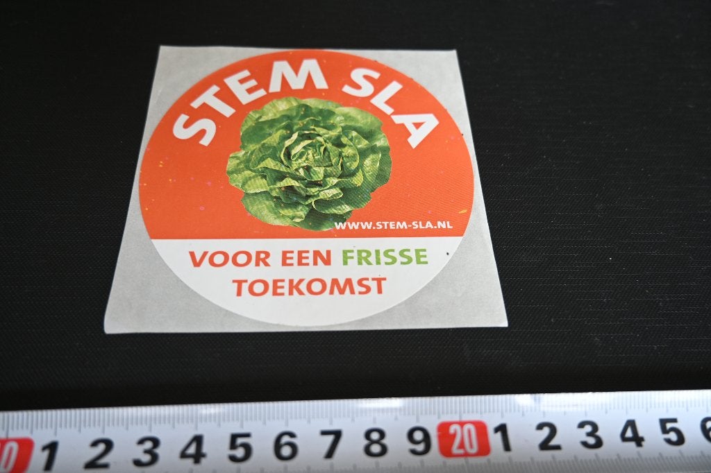 sticker Stem sla  voor een frisse tekomst, Verzamelen, Ophalen, Zo goed als nieuw