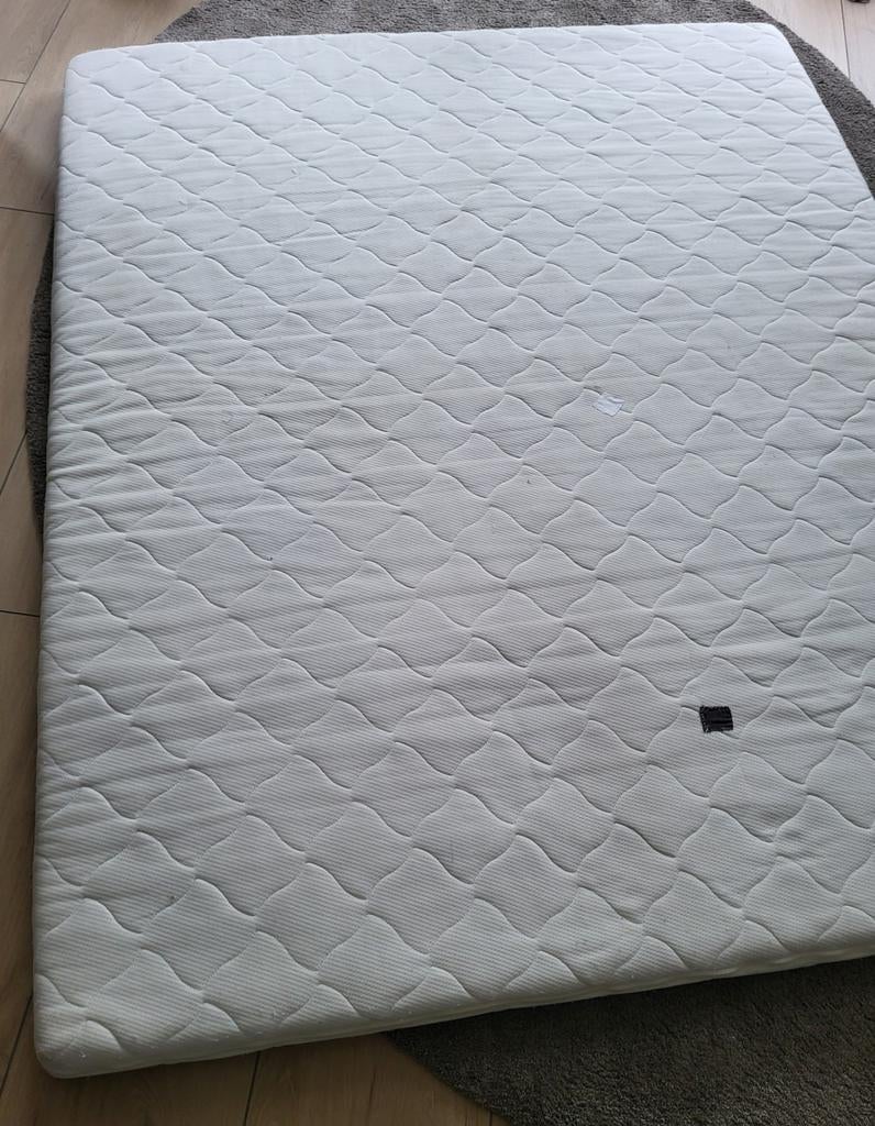 Comfortabele koudschuim topper 160x200x5 voor caravan, Gebruikt, Tweepersoons, Ophalen of Verzenden, Matras