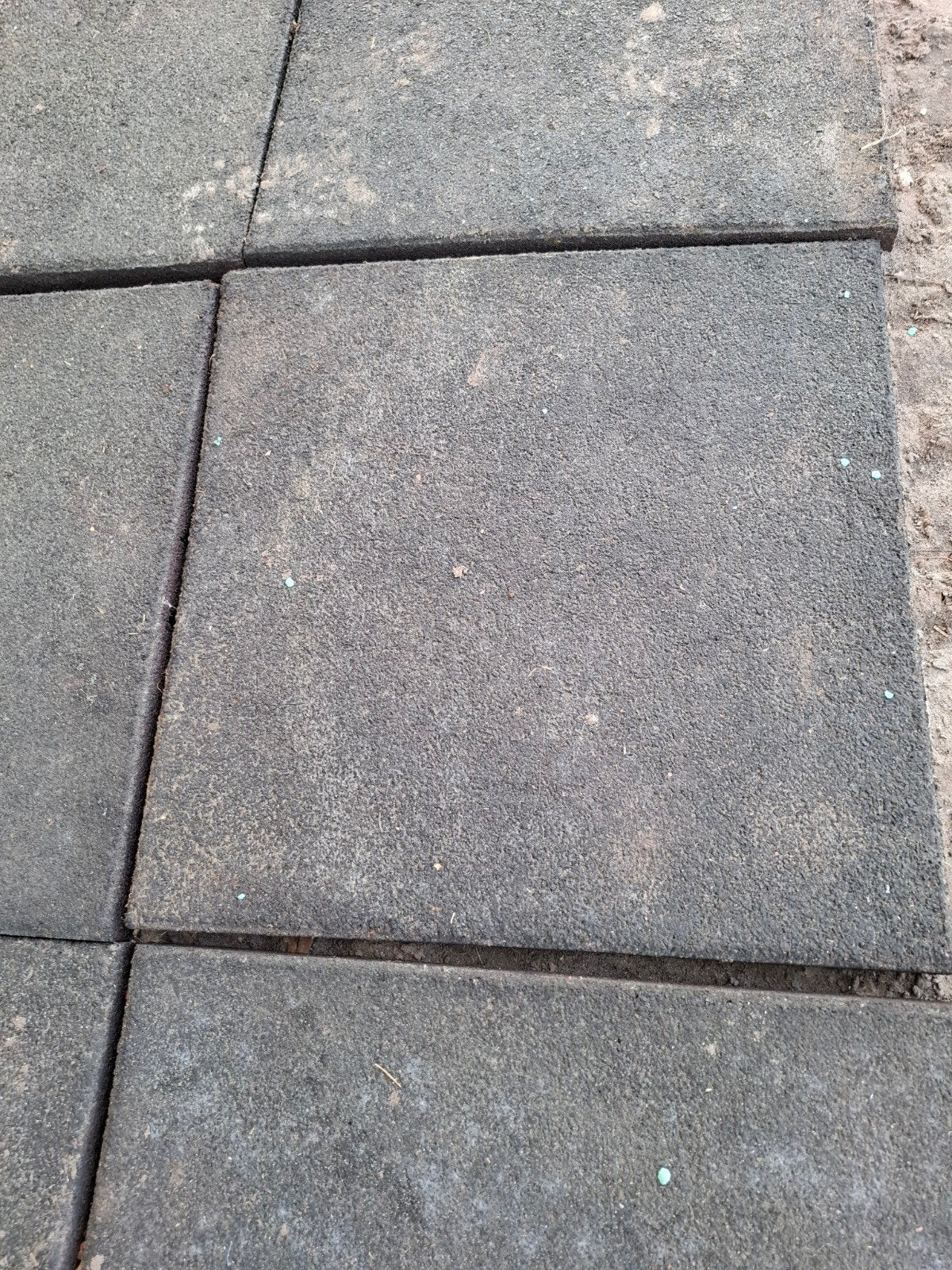 Rubberen vloertegels 50x50x3.5 cm - 55 stuks, Caravans en Kamperen, Ophalen of Verzenden, Gebruikt
