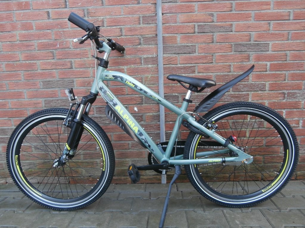 ALS NIEUWE Alpina Trial 24 inch met 3 versnellingen. Groen, Ophalen, Terugtraprem, 24 inch, Zo goed als nieuw