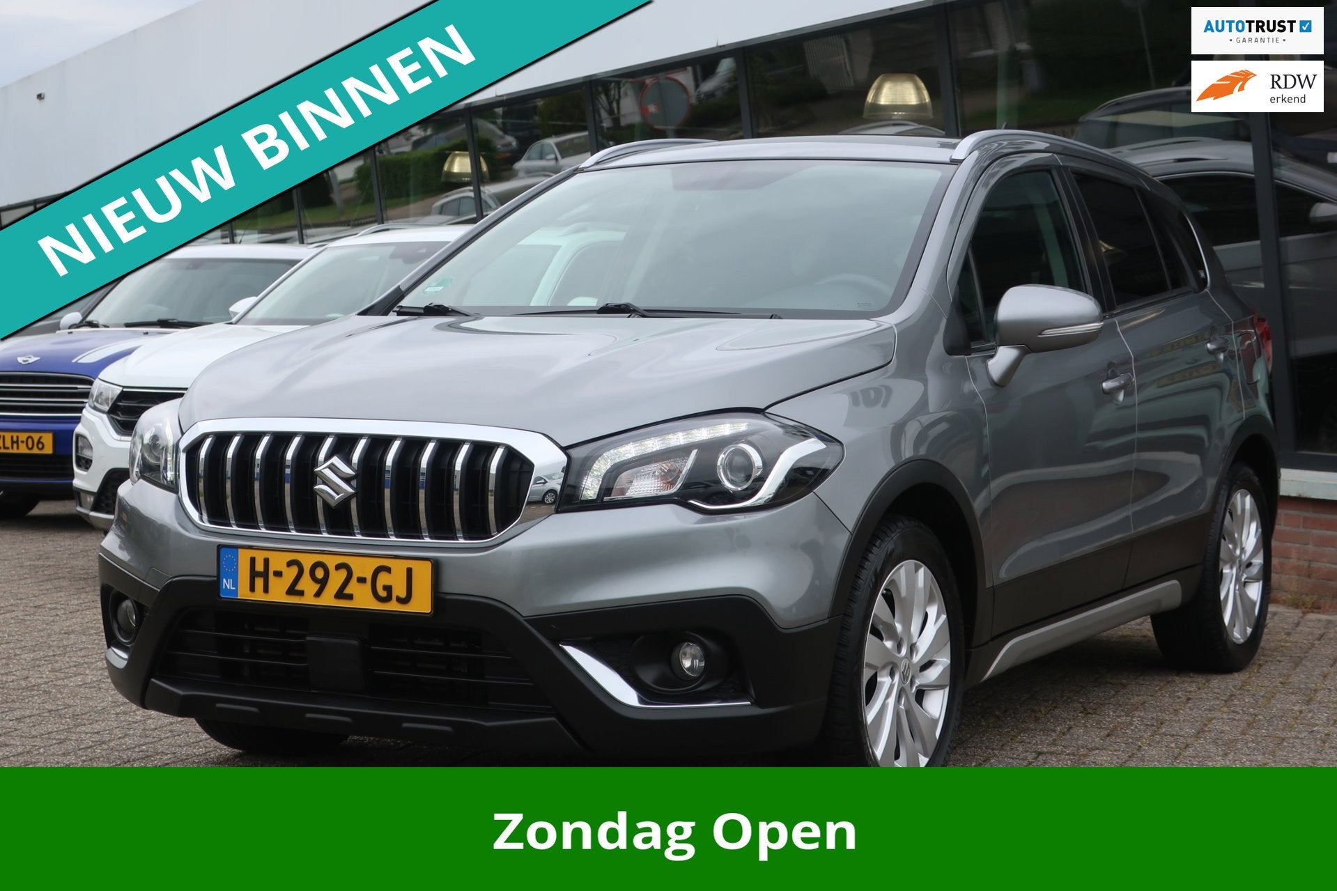 Suzuki S-Cross 1.4 Boosterjet Exclusive, Auto's, Voorwielaandrijving, Stof, Gebruikt, Euro 6