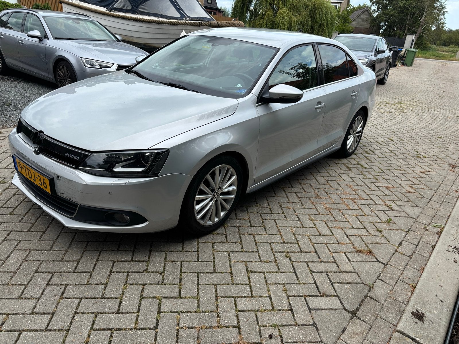 Volkswagen Jetta 1.4 TSI Hybrid 170pk 7-DSG 2013 Grijs, Auto's, Zwart, 1405 kg, Sedan, 149 pk