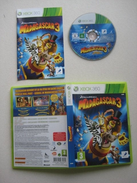 Madagascar 3 Xbox 360, 1 speler, Ophalen of Verzenden, Zo goed als nieuw, Vanaf 3 jaar