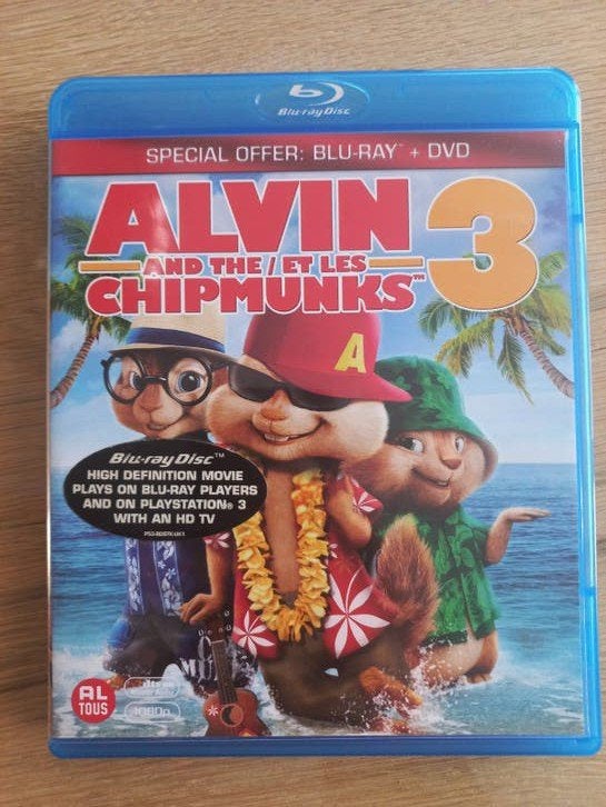 Alvin And The Chipmunks Blu-ray disc, DVD video ontbreekt, Nederlands, Alle leeftijden, Film, Kinderen en Jeugd