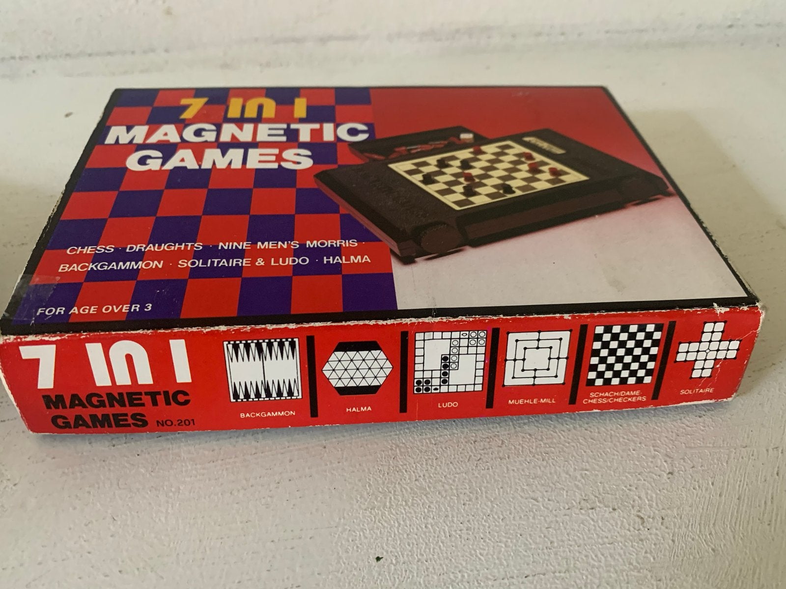 7 in 1 Magnetische Spellen - Klassieke Bordspellen, Een of twee spelers, Ophalen of Verzenden, Gebruikt