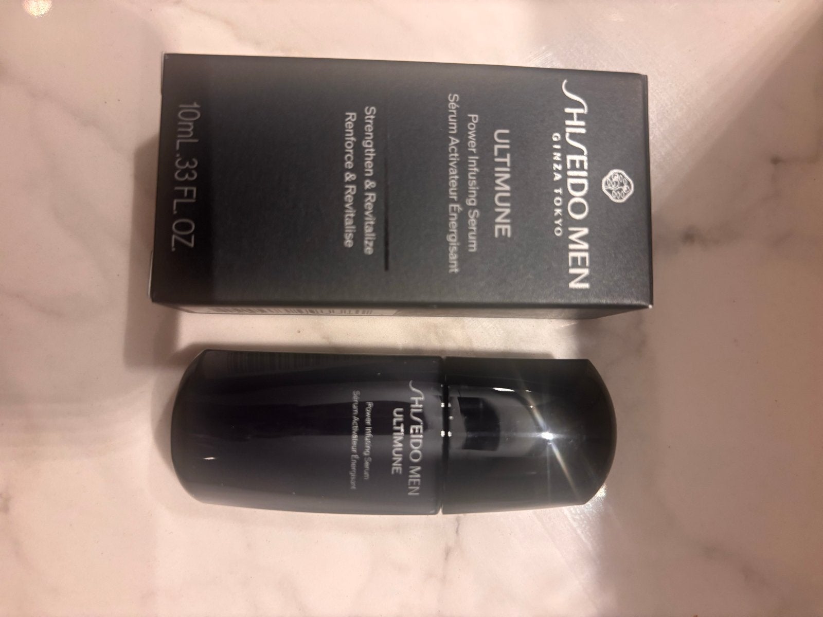 Shiseido Men Ultimune Power Infusing Serum 10ml, Ophalen of Verzenden, Nieuw, Gehele gezicht