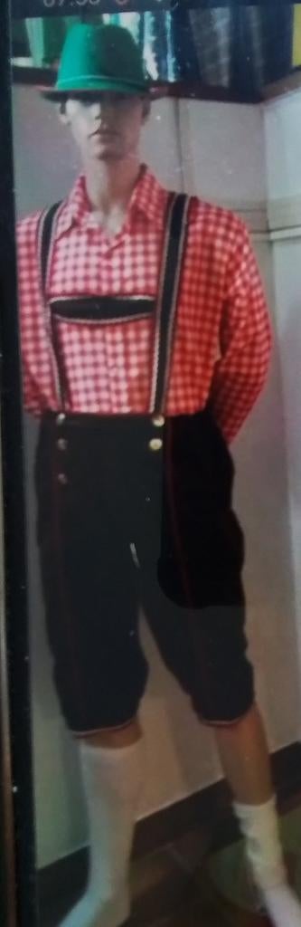 lederhosen met blouse en sokken  , 50 ,  54, Maat 52/54 (L), Carnaval, Ophalen of Verzenden, Kleding