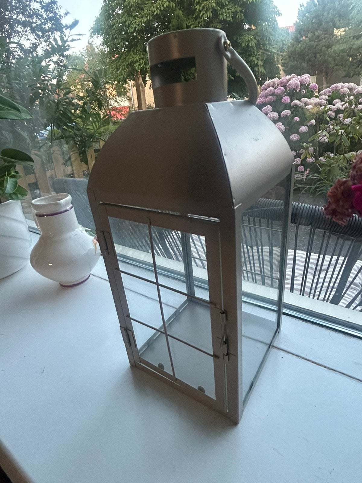 Lantaarn taupe 35cm, Ophalen, Nieuw, Lantaarn