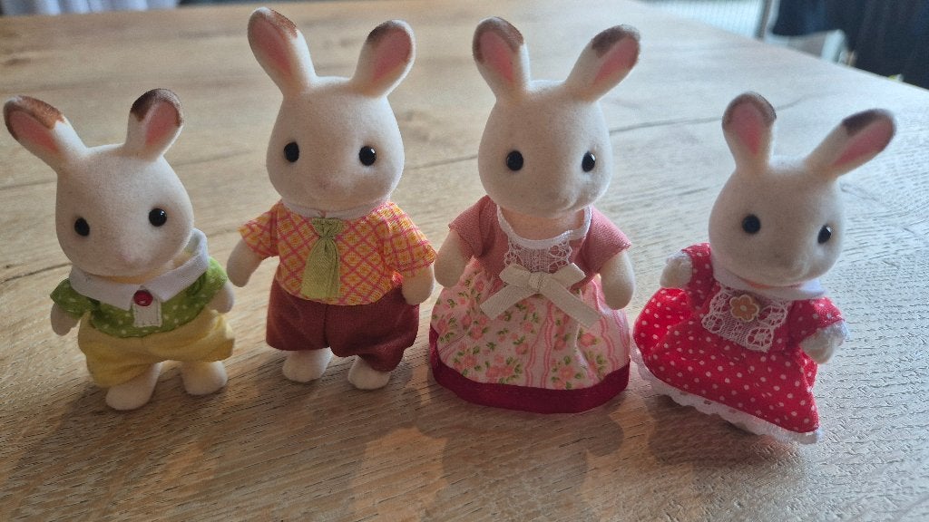 Sylvanian Families familie chocoladekonijn - 05655:  €15,-, Ophalen, Zo goed als nieuw