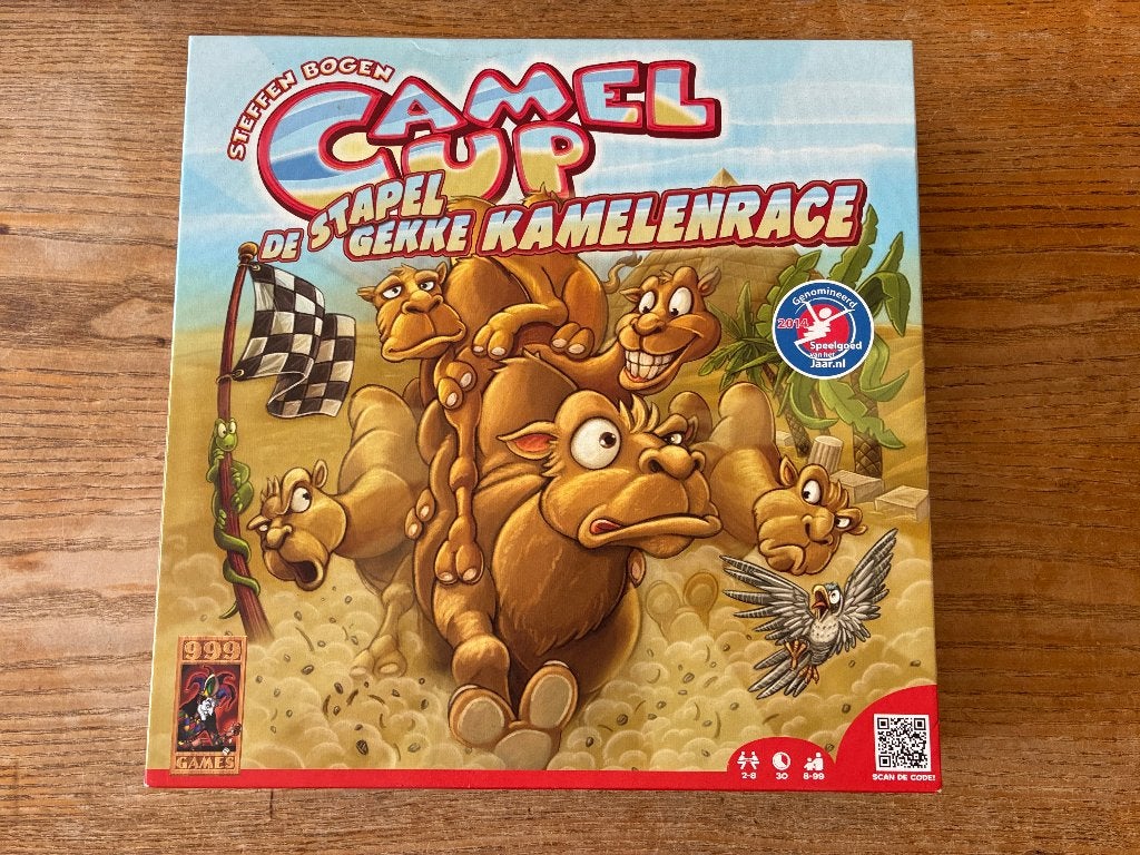 999 Games - Camel Up (2-8 spelers, 8+ jaar) zgan, Een of twee spelers, Ophalen of Verzenden, Zo goed als nieuw, 999 Games