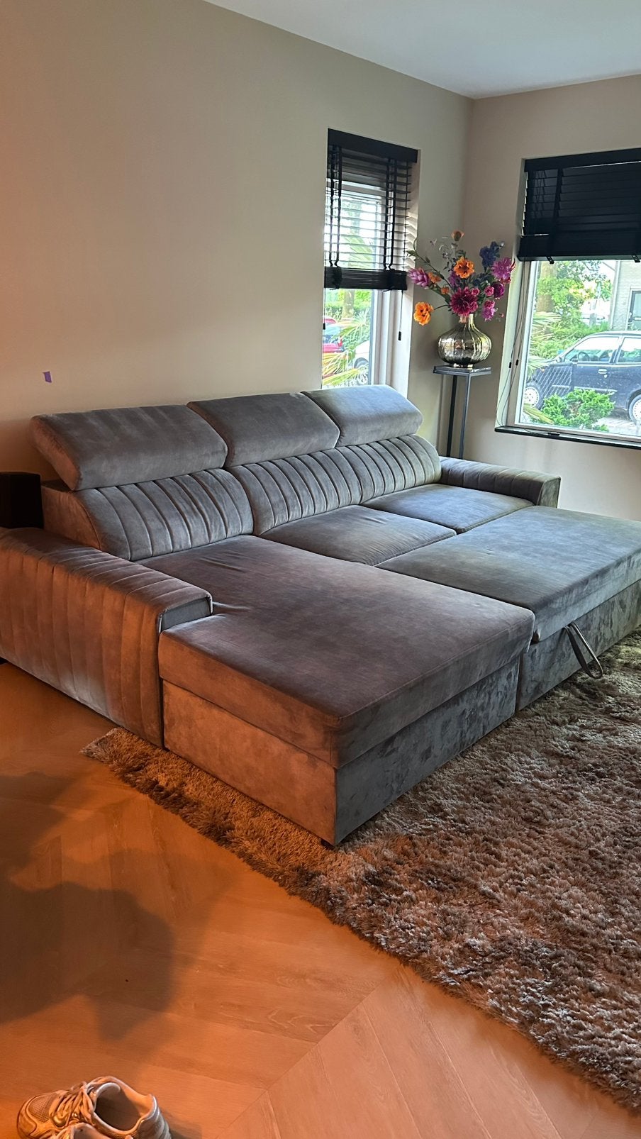 Zeer nette bank / slaapbank met opbergruimte, Huis en Inrichting, Banken | Bankstellen, Ophalen, 250 tot 300 cm, 100 tot 125 cm