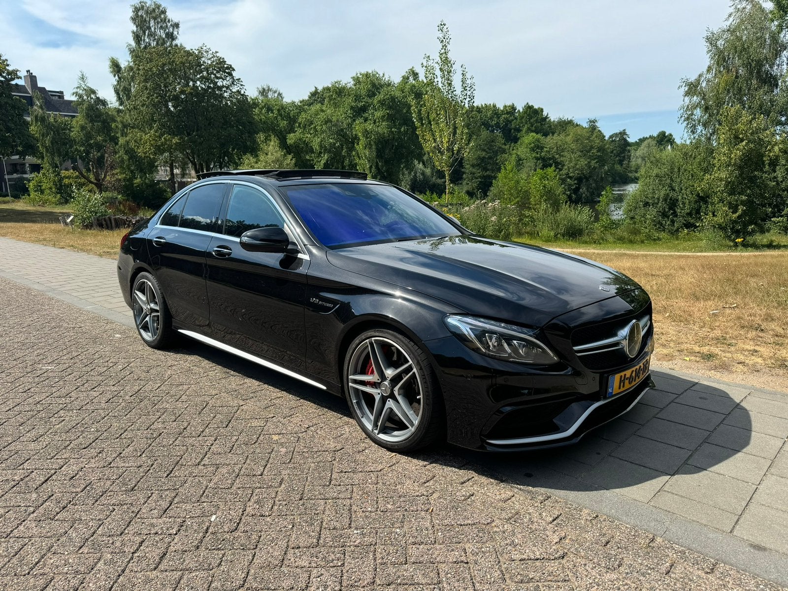 Mercedes-Benz C63S AMG 510pk AMG 2018 Pano memory, Automaat, Achterwielaandrijving, 8 cilinders, 510 pk