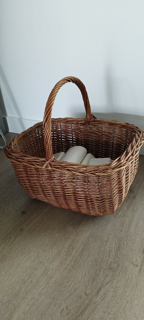 Rieten mand, Huis en Inrichting, Ophalen, Gebruikt, Mand, Riet