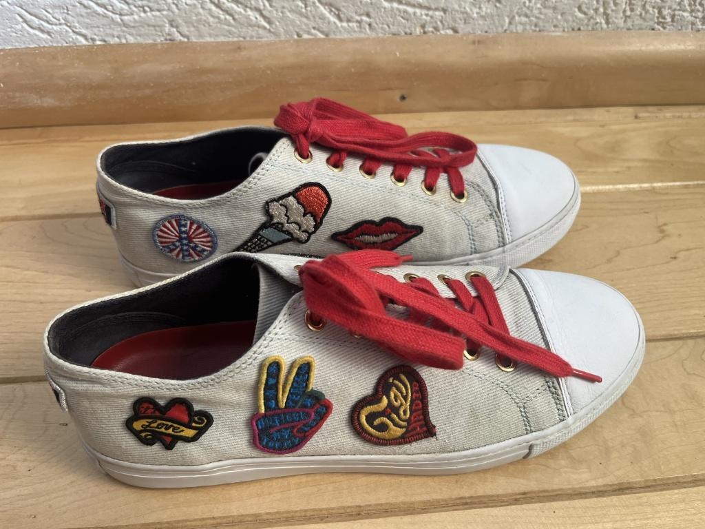 Tommy Hilfiger X GiGi Hadid sneakers maat 41 patches, Overige kleuren, Verzenden, Tommy Hilfiger GiGi Hadid, Sneakers of Gympen
