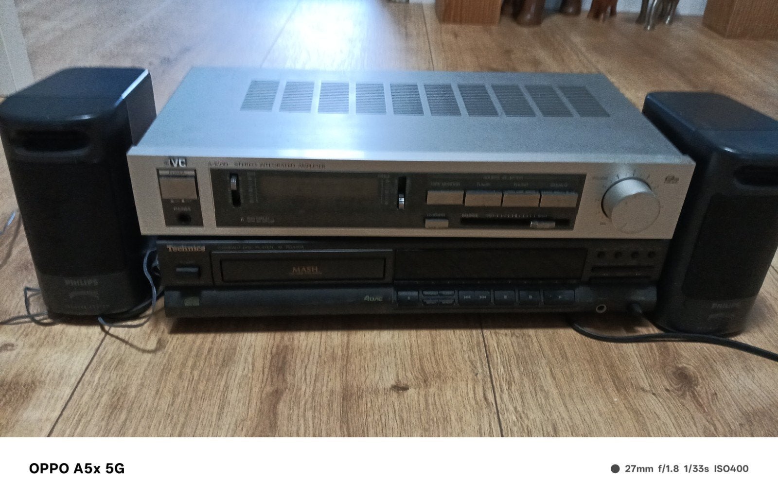 JVC Stereo Geïntegreerde Versterker met Technics CD-speler, Gebruikt, JVC, Cd-speler, Losse componenten