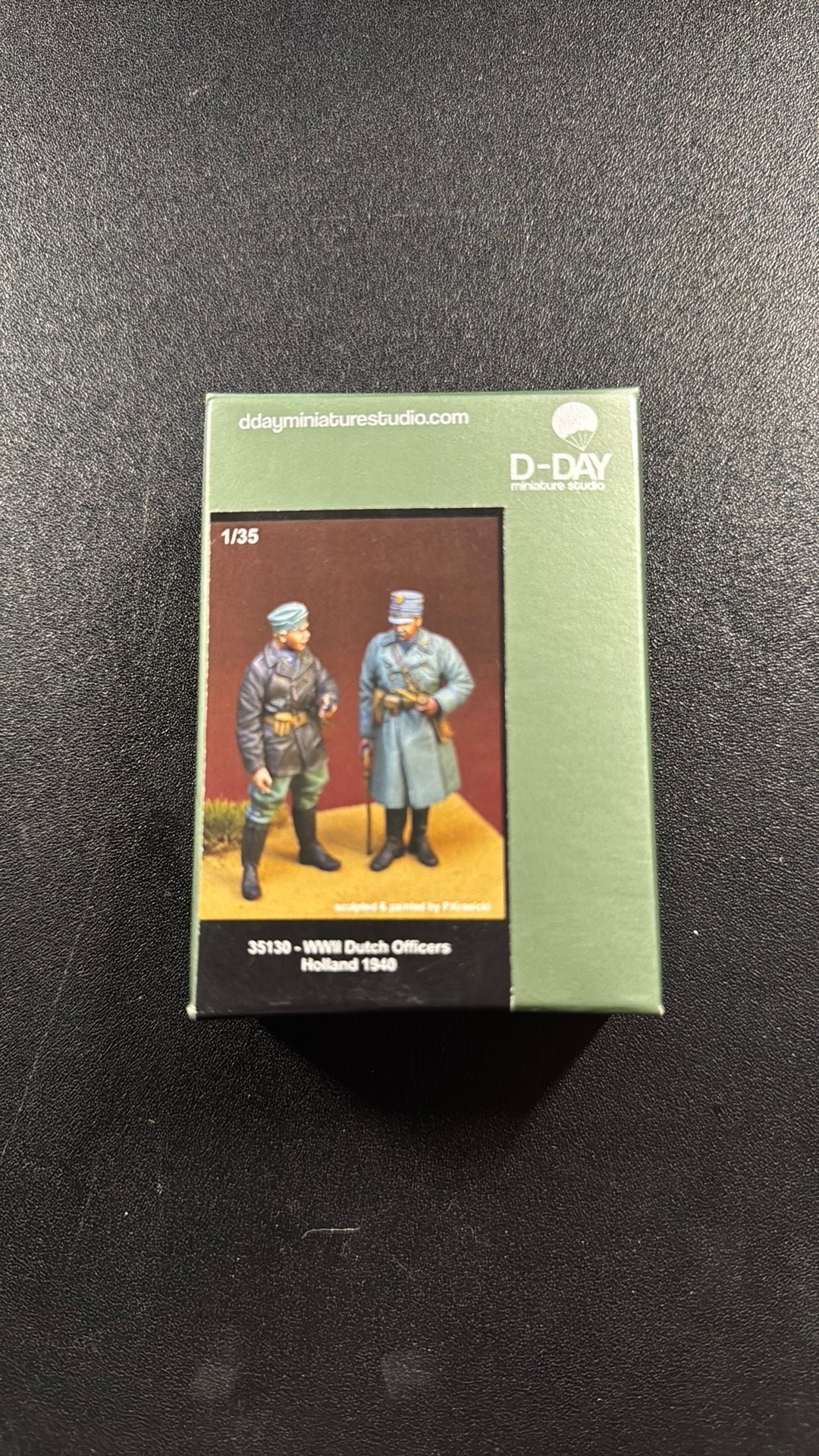 D-DAY Miniatuur Studio 1/35 WWII Dutch Officers Holland 1940, Ophalen of Verzenden, Nieuw, 1:35 tot 1:50, Figuur of Figuren