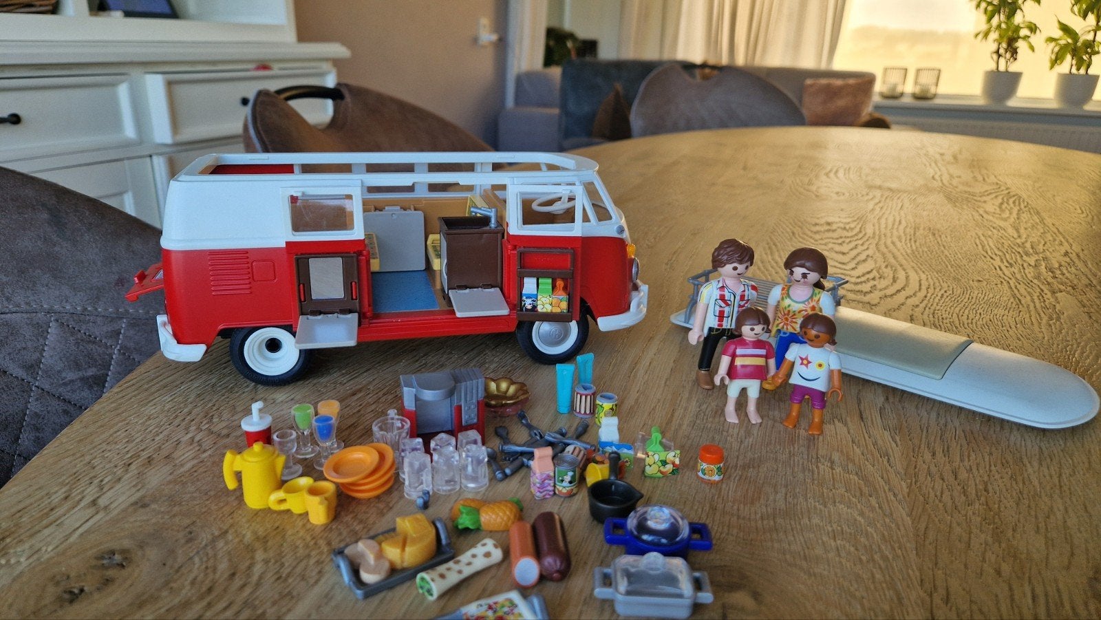 playmobil volkswagen camper, Ophalen of Verzenden, Zo goed als nieuw, Complete set, Voertuig