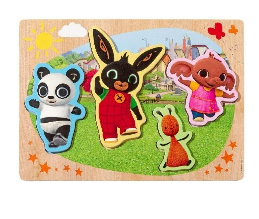 Bing Konijn Houten Puzzel - VAN 14,95 VOOR 9,95!, Nieuw, Van hout, 6 maanden tot 2 jaar, Meer dan 50 stukjes