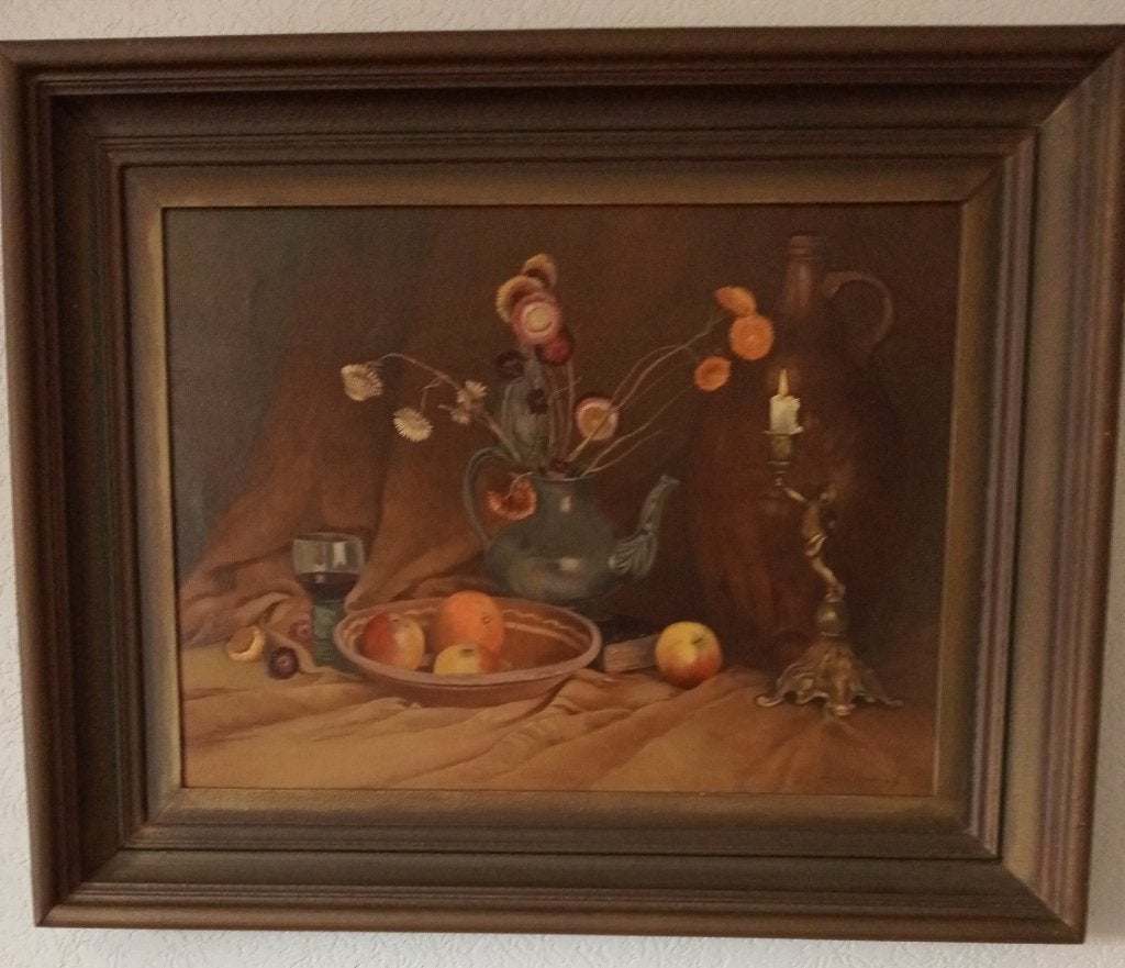 schilderij stilleven van Glaudemans Budel, Antiek en Kunst, Kunst | Schilderijen | Klassiek, Ophalen