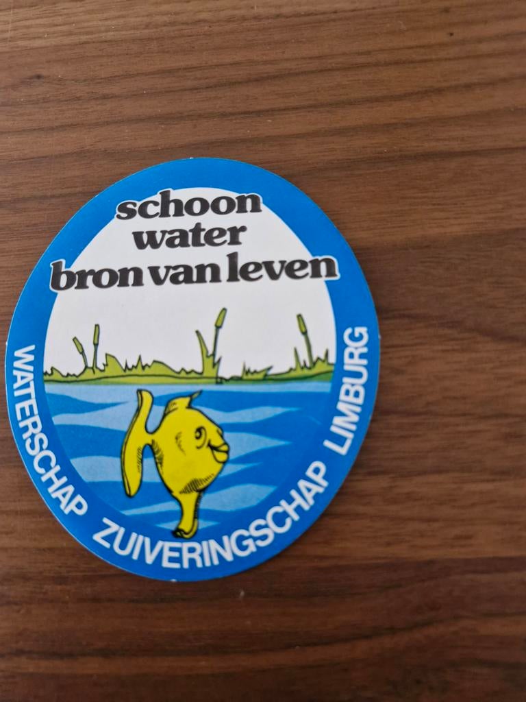 6418 Sticker Waterschap Zuiveringschap Limburg, Ophalen of Verzenden, Zo goed als nieuw
