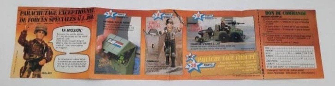 GI Joe uitvouwbare folder 1987, Verzamelen, Poppetjes en Figuurtjes, Ophalen of Verzenden, Gebruikt