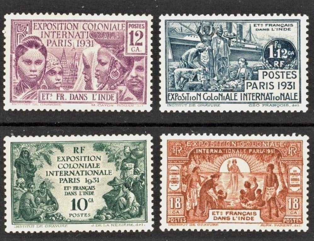 1931 INDE-Franse kolonie in INDIA exposerie, Ophalen of Verzenden, Postfris, Zuid-Azië