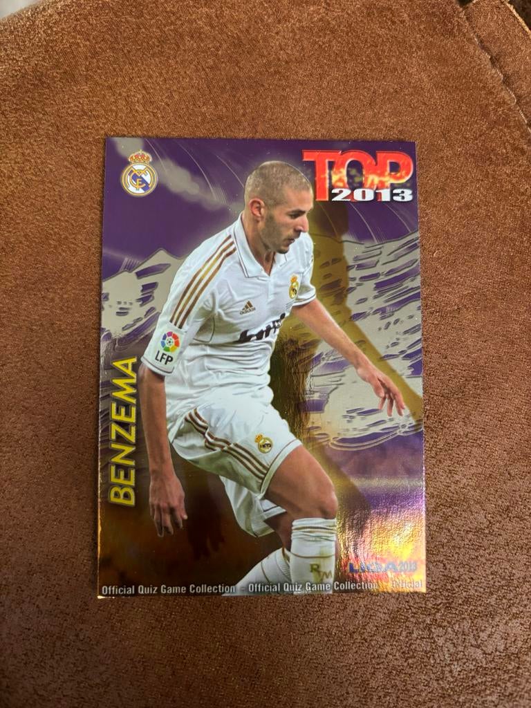 Karim Benzema TOP 2013 Spelerskaart Real Madrid, Verzamelen, Sportartikelen en Voetbal, Ophalen of Verzenden, Zo goed als nieuw