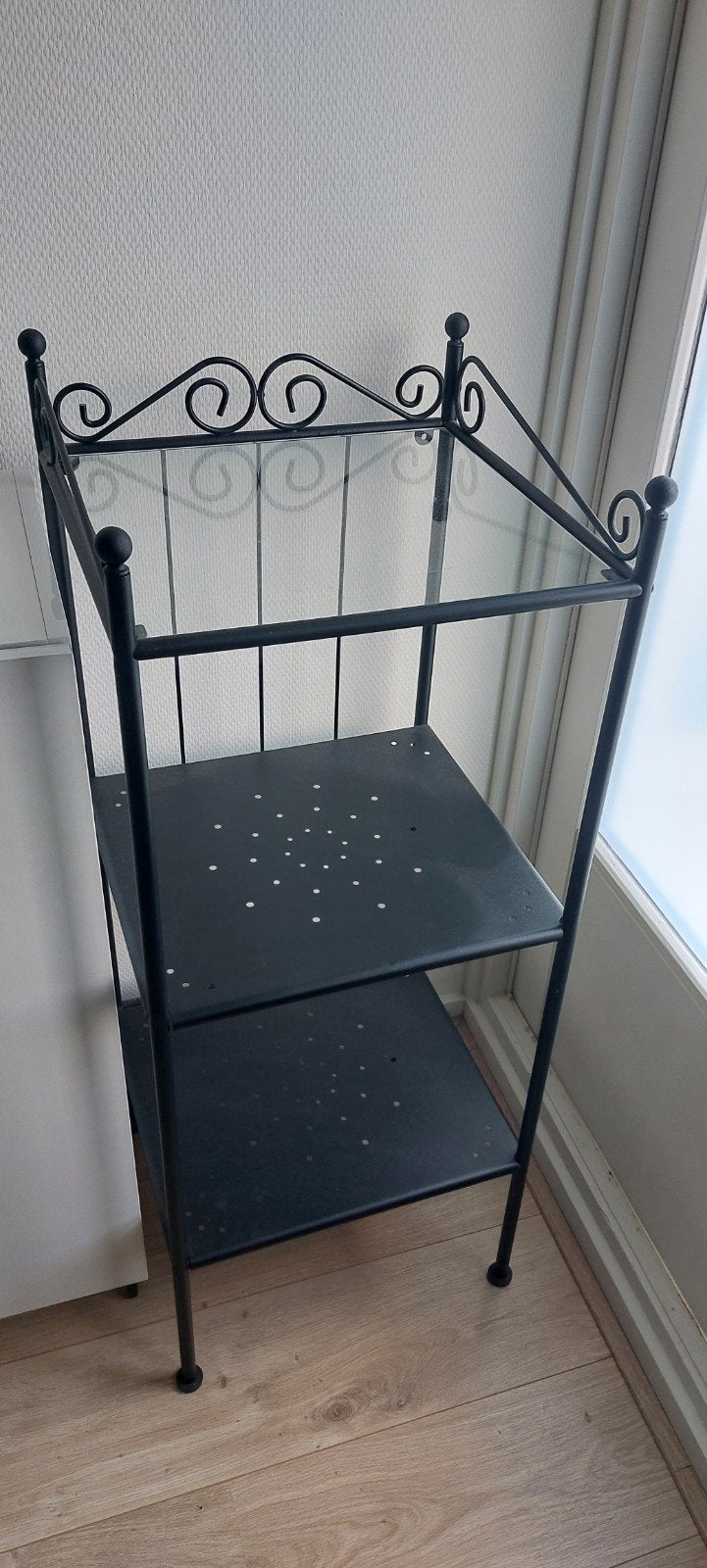 IKEA RÖNNSKÄR Badkamerkast / Opbergrek Zwart, Huis en Inrichting, Ophalen, Minder dan 50 cm, Gebruikt, 100 tot 150 cm
