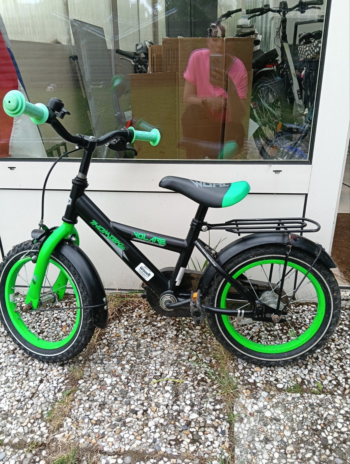 Volare kinderfietsje, Ophalen, Terugtraprem, Gebruikt, Minder dan 16 inch