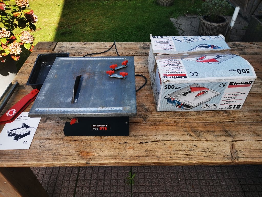 Einhell FSG 518 tegelsnijmachine / Tegelsnijder, Ophalen, Gebruikt, Snijgereedschap, Overige merken