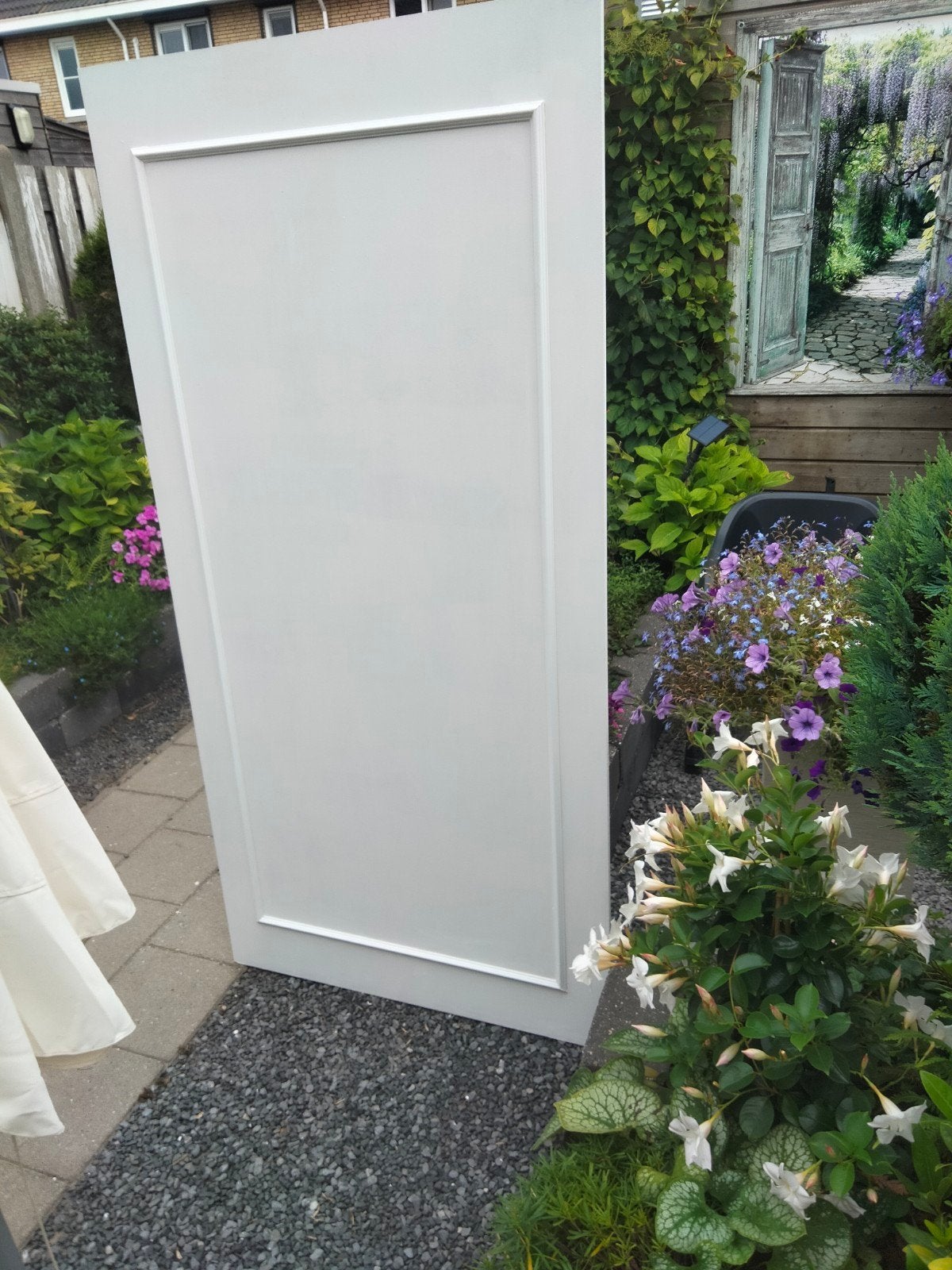 te koop. backdrop. 180x85.nieuw. mat wit met sierlijst 90Eu, Ophalen, Nieuw