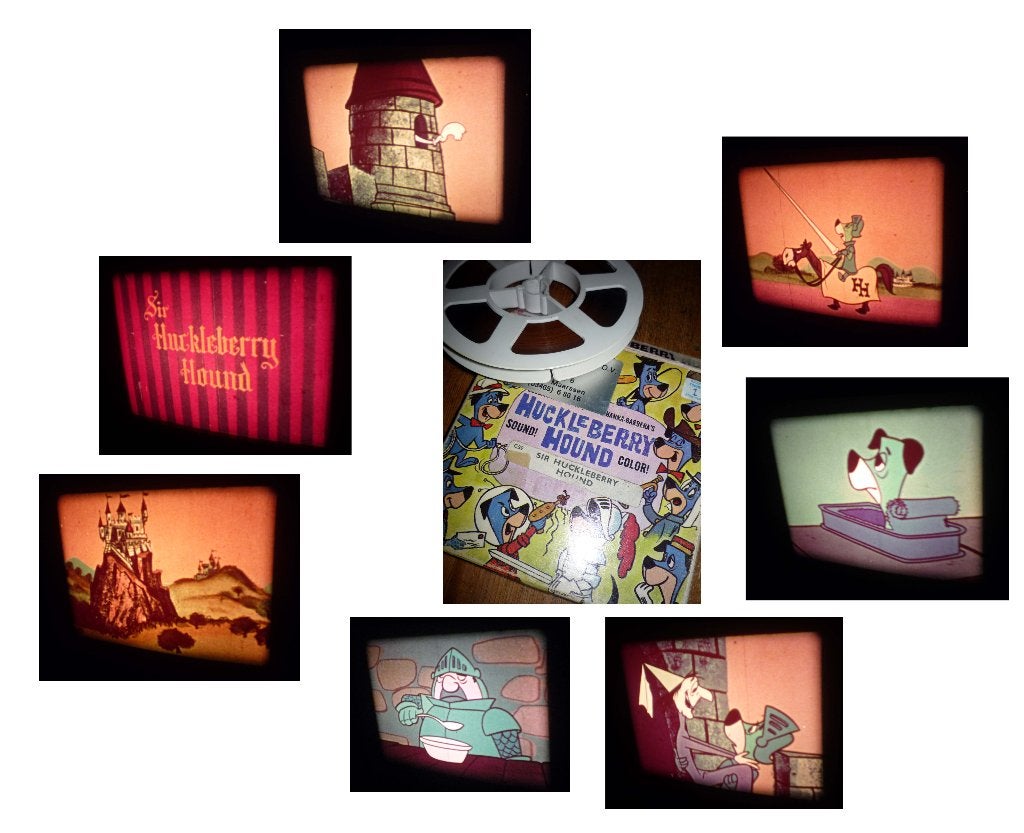 8mm film Sir Huckleberry Hound - 60mtr - mooi - geluid, Ophalen of Verzenden, 8mm film