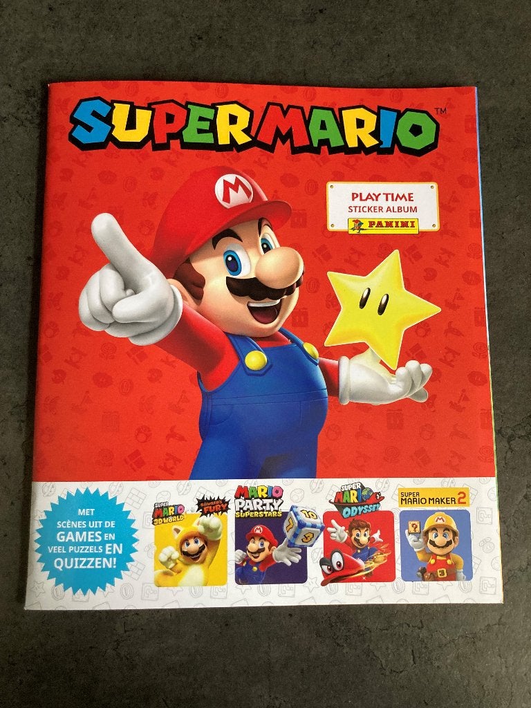 Panini - Super Mario Playtime sticker album - stickers, Ophalen of Verzenden, Nieuw