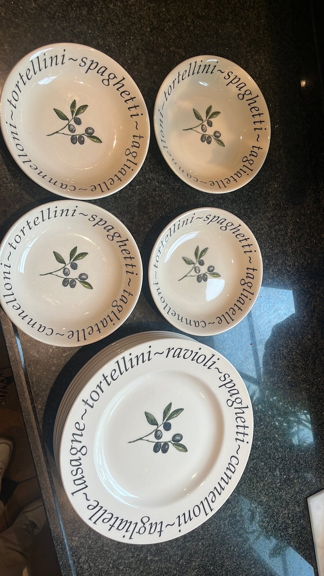 Italiaanse schaaltjes en borden (4+8 stuks), Huis en Inrichting, Keuken | Servies, Ophalen, Gebruikt, Keramiek, Schaal of Schalen